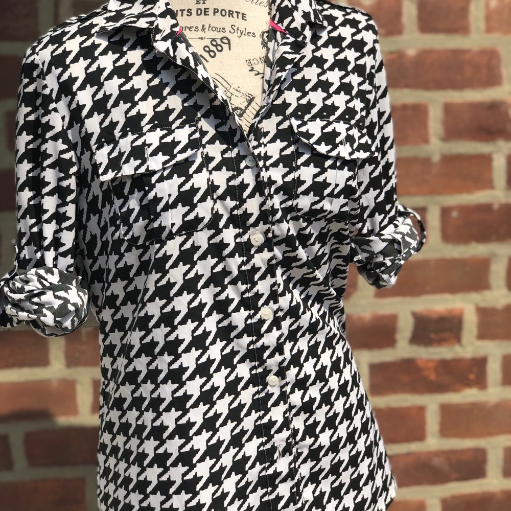 Tommy Hilfiger Hounds Tooth Button Down